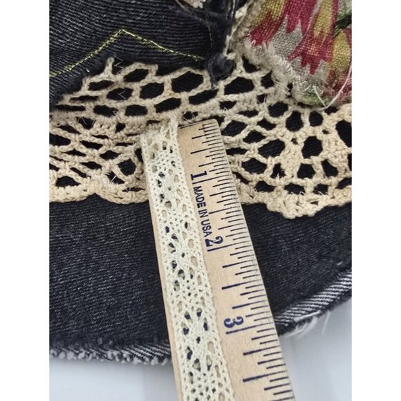 OOAK Magnolia Boho Stove Pipe Top Hat Indie Upcycled Cat Floppy Adjustable S - L - Picture 13 of 16